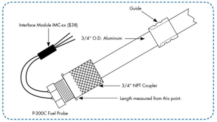 P-300C Fuel Level Probe - Gulf Coast Avionics