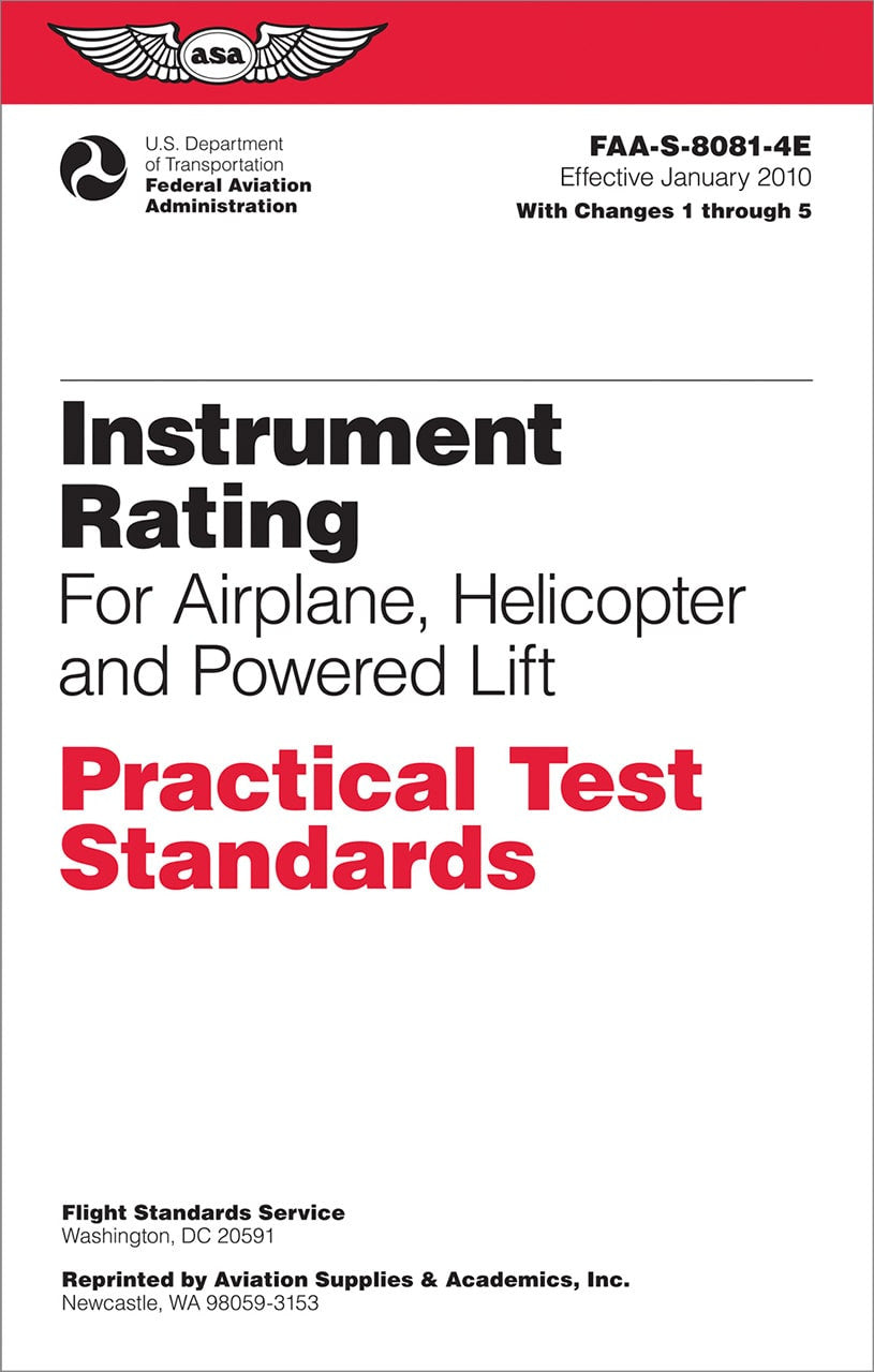 Task A Instrument Rating Instrument Rating Practical Test Standards for Airplane, Helicopter and ...