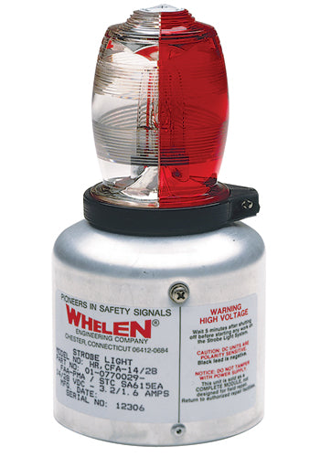 Whelen STROBE/Red and white, RFI shielded, MS connector. PMA | Pacific ...