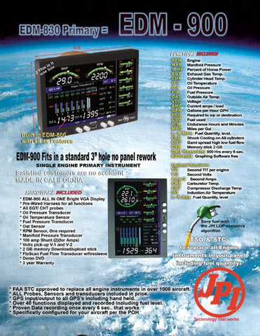 EDM-900 Engine Monitor - Pacific Coast Avionics