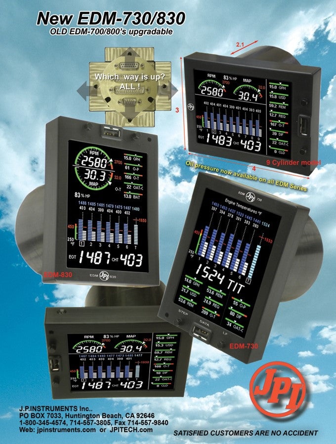 JP Instruments EDM-730 Engine Monitor | Pacific Coast Avionics