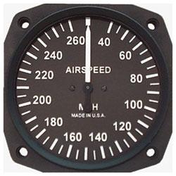 3-1/8 Inch Single Airspeed Indicator (Non-TSO'd)