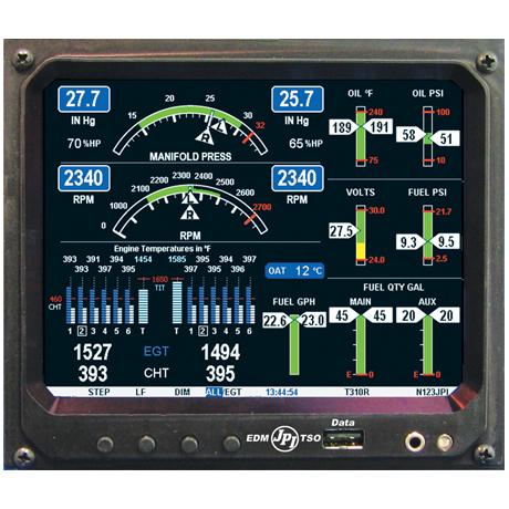 JP Instruments EDM-960 All In One Engine Monitor - Twin Engine System ...