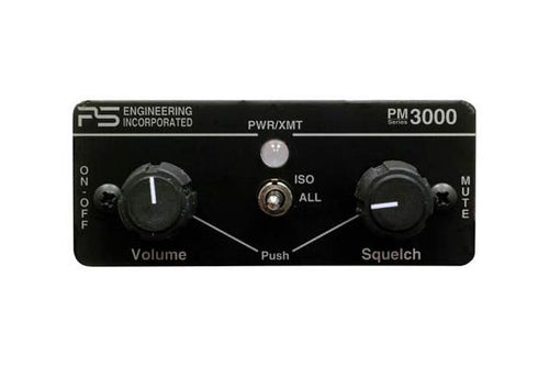 PM3000 4-Place stereo Panel Mount Intercom w/ Pilot Isolate