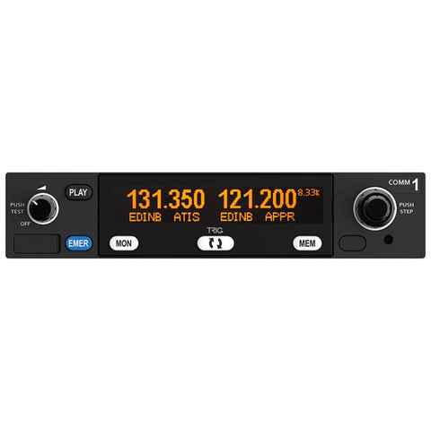 TY96 Aviation Slimline VHF Radio (8.33 kHz/25 kHz, 10W) - Pacific Coast Avionics